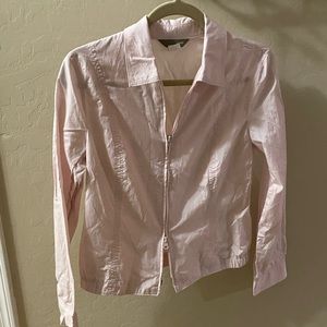 Jcrew S light pink iridescent wind breaker fitted